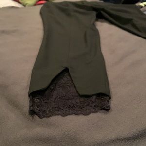 Dalia lace black ankle pants